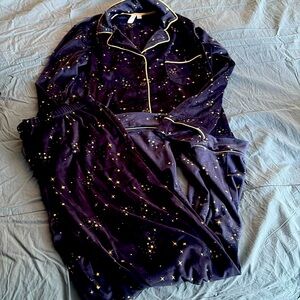 NWOT size small PJ set super soft thin velvet